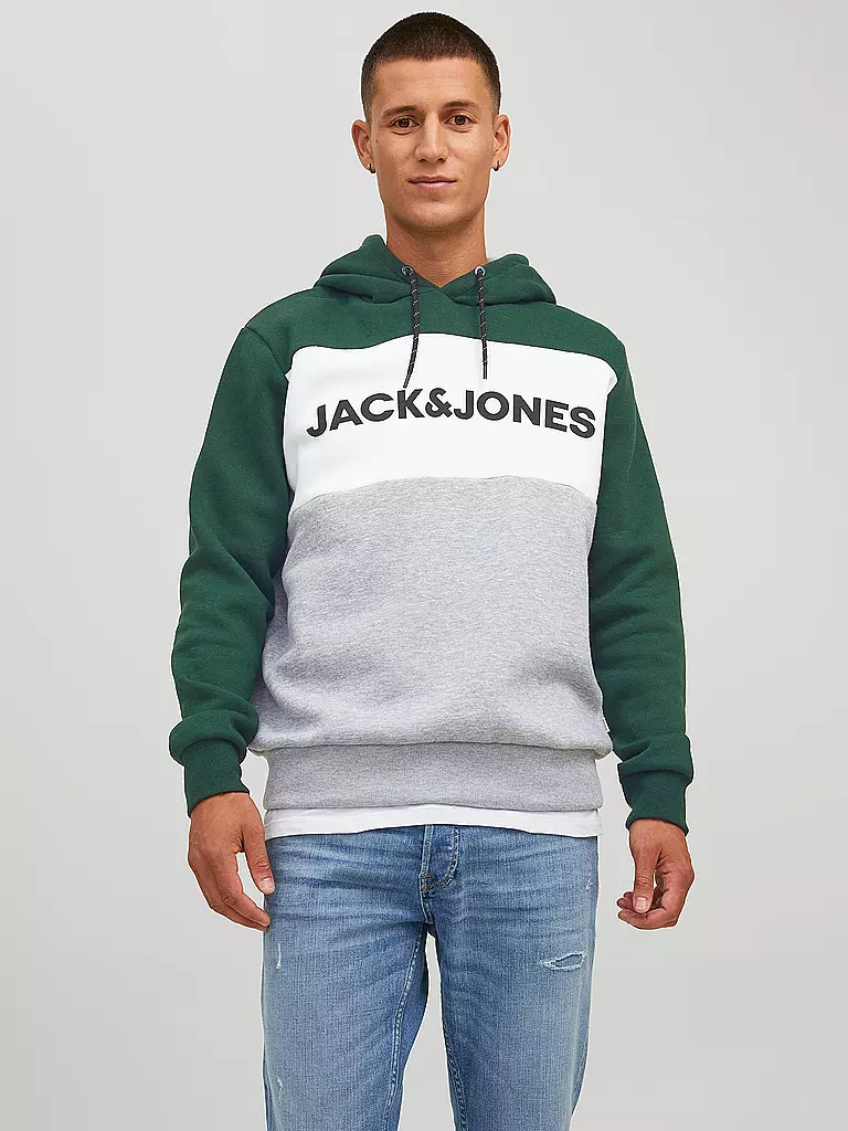JACK & JONES | Kapuzensweater - Hoodie JJELOGO  | gruen
