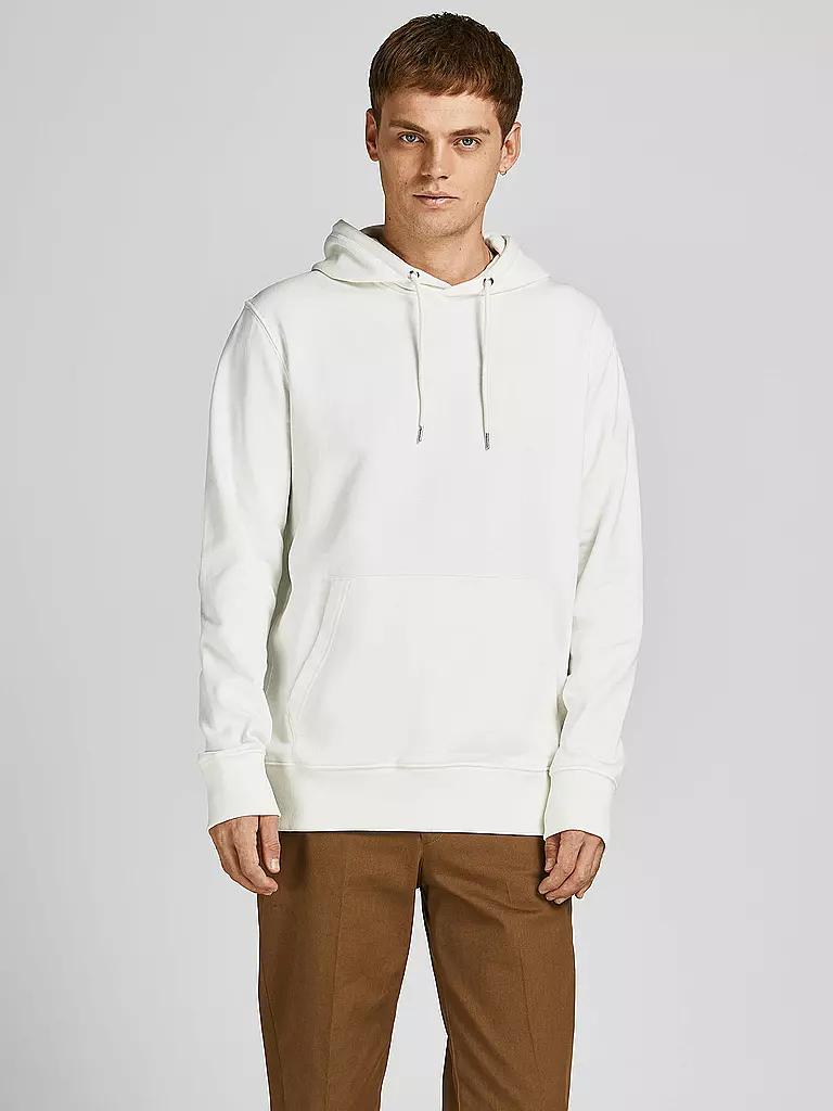 JACK & JONES | Kapuzensweater - Hoodie JJEORGANIC  | weiss