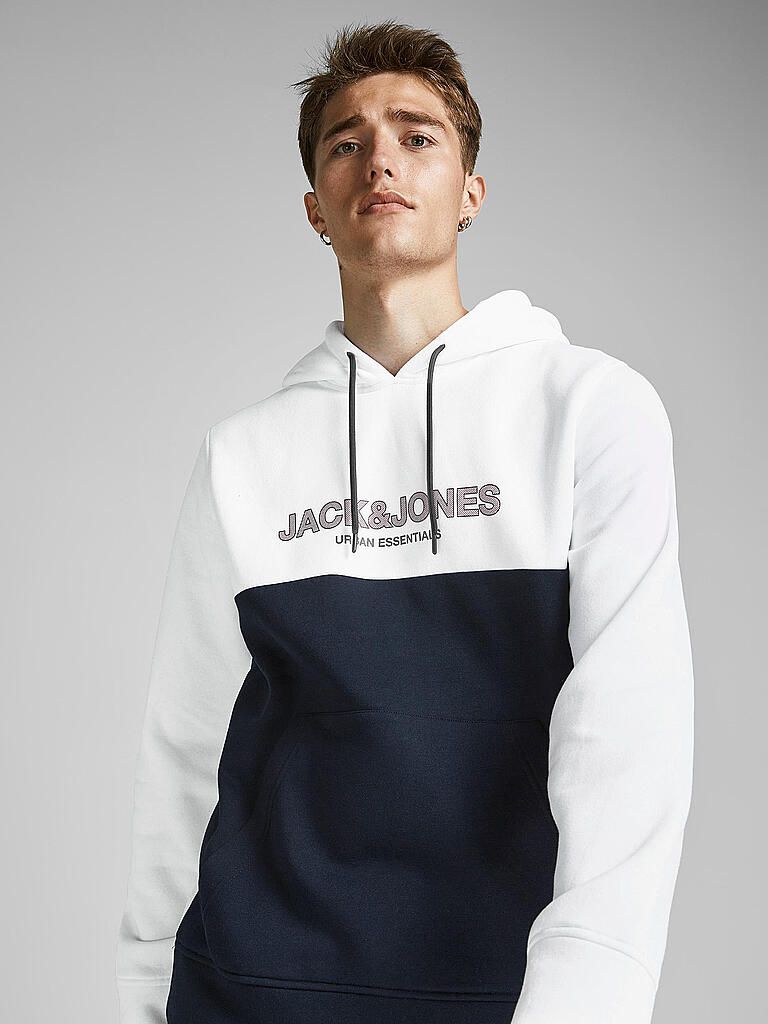 JACK & JONES | Kapuzensweater JJEURBAN  | weiß