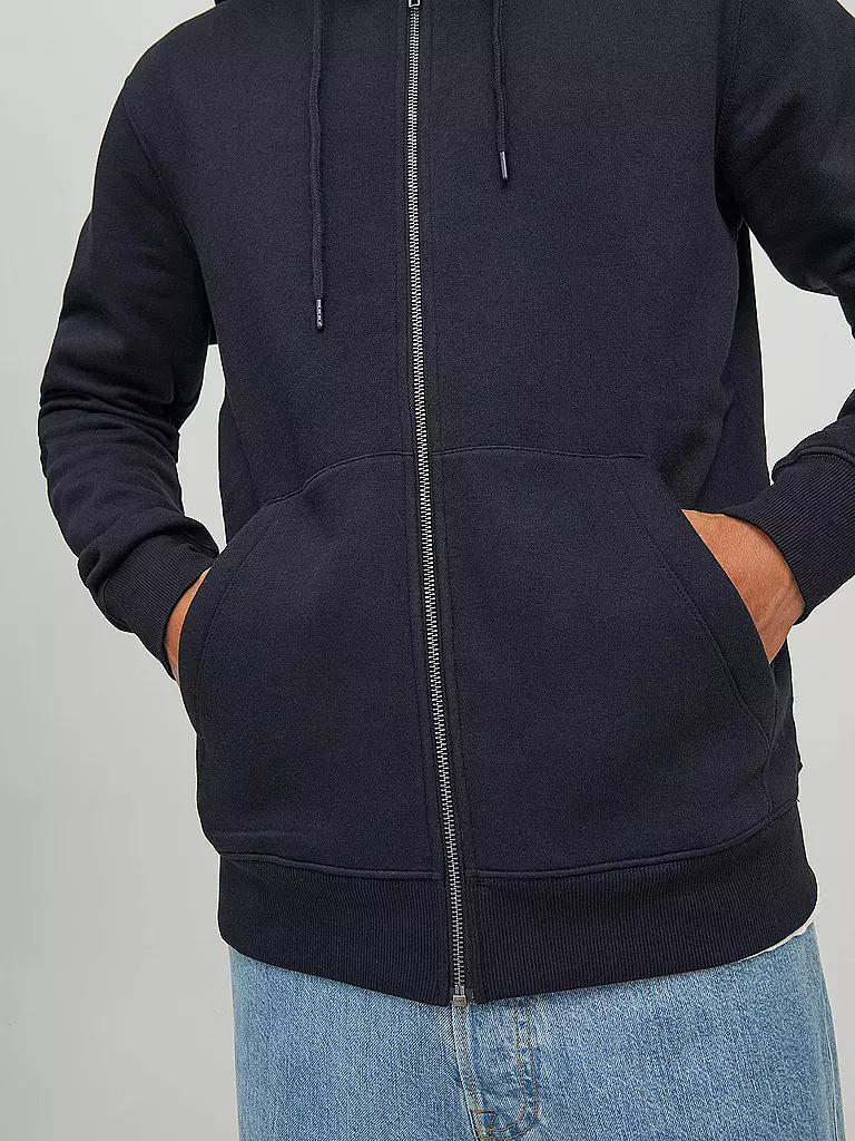 JACK & JONES | Kapuzensweatjacke JJESTAR  | schwarz