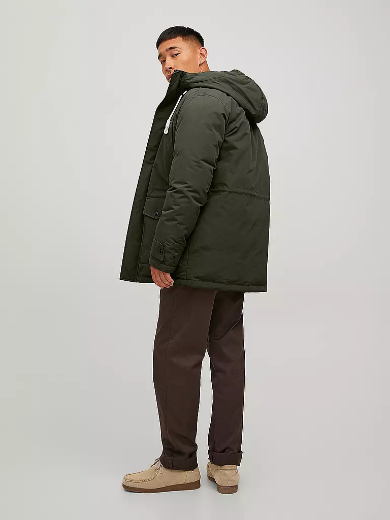 JACK & JONES | Parka JJEMASH TEDDY | olive