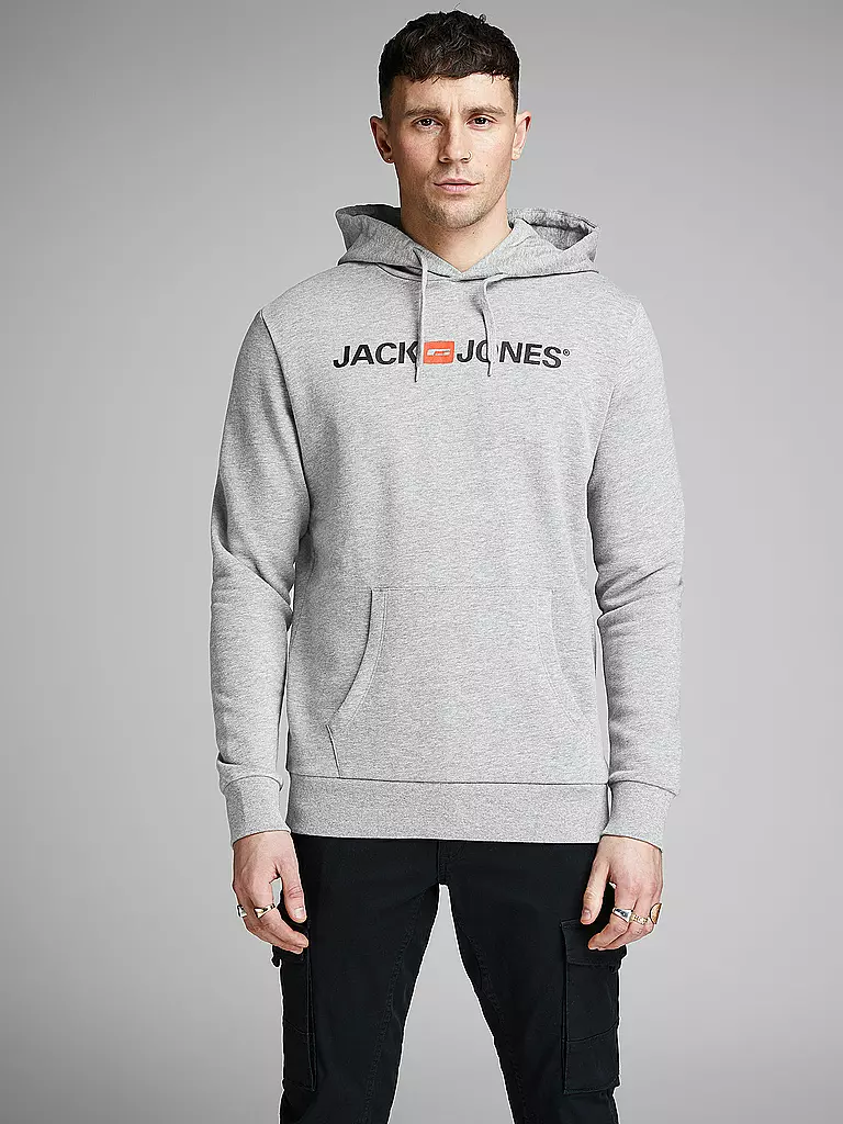 JACK & JONES | Sweater-Hoodie | grau