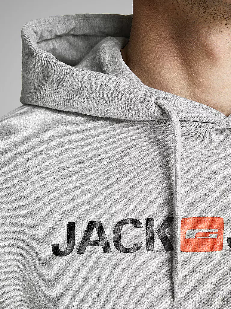 JACK & JONES | Sweater-Hoodie | grau