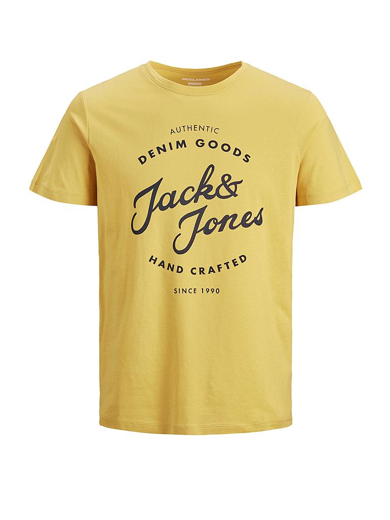 JACK & JONES | T Shirt " JJHERO " | gelb