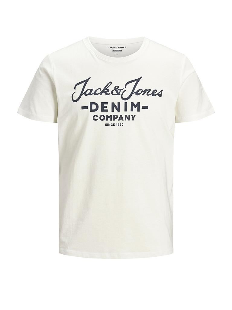 JACK & JONES | T Shirt " JJHERO " | weiß
