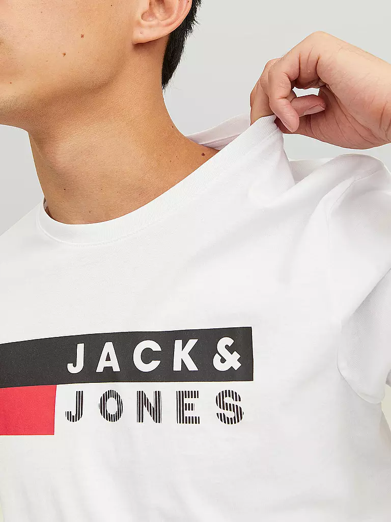 JACK & JONES | T-Shirt JJECORP  | weiss