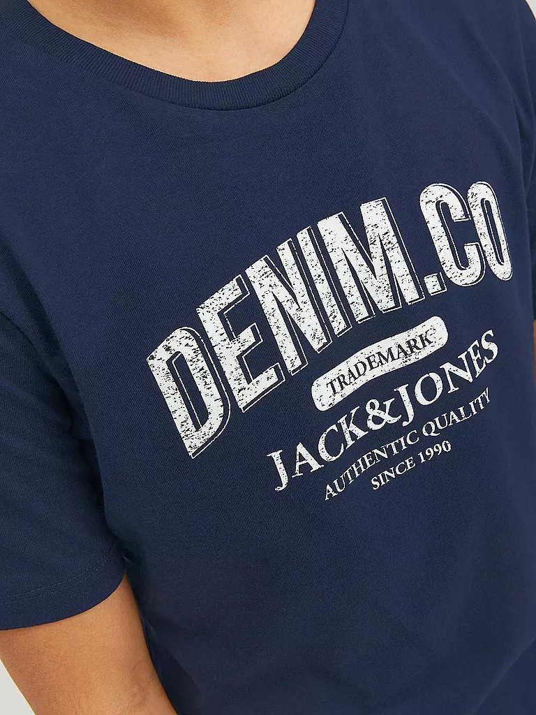JACK & JONES | T-Shirt JJEJEANS  | dunkelblau