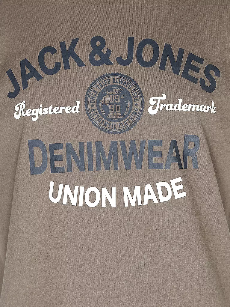 JACK & JONES | T-Shirt JJELOGO  | braun