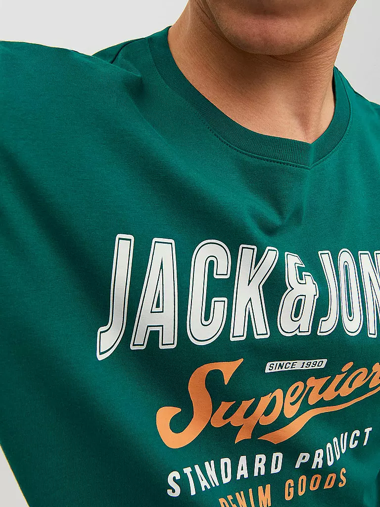 JACK & JONES | T-Shirt JJELOGO  | grün