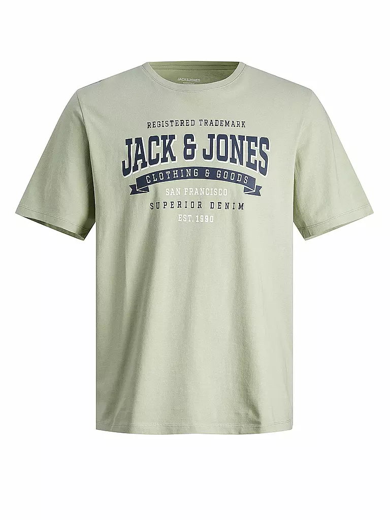 JACK & JONES | T-Shirt JJELOGO | hellgrün