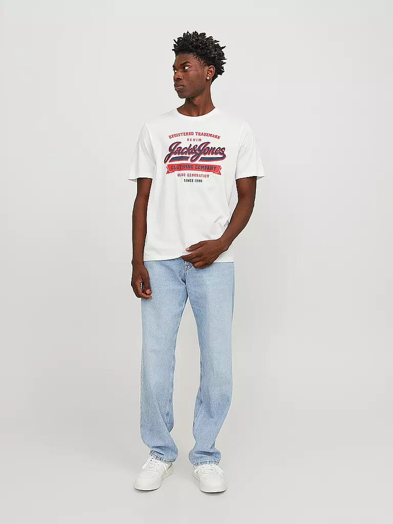 JACK & JONES | T-Shirt JJELOGO | weiss