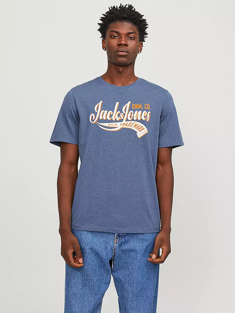 JACK & JONES | T-Shirt JJELOGO | blau