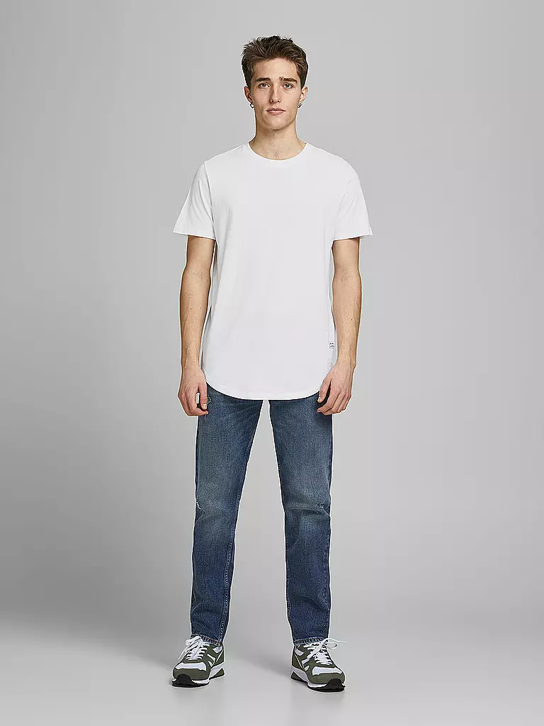 JACK & JONES | T-Shirt JJENOA  | weiss