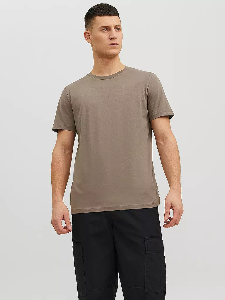 JACK & JONES | T-Shirt JJEORGANIC | braun