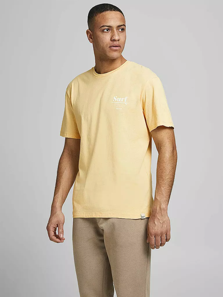 JACK & JONES | T-Shirt JORPOOLBOY | gelb