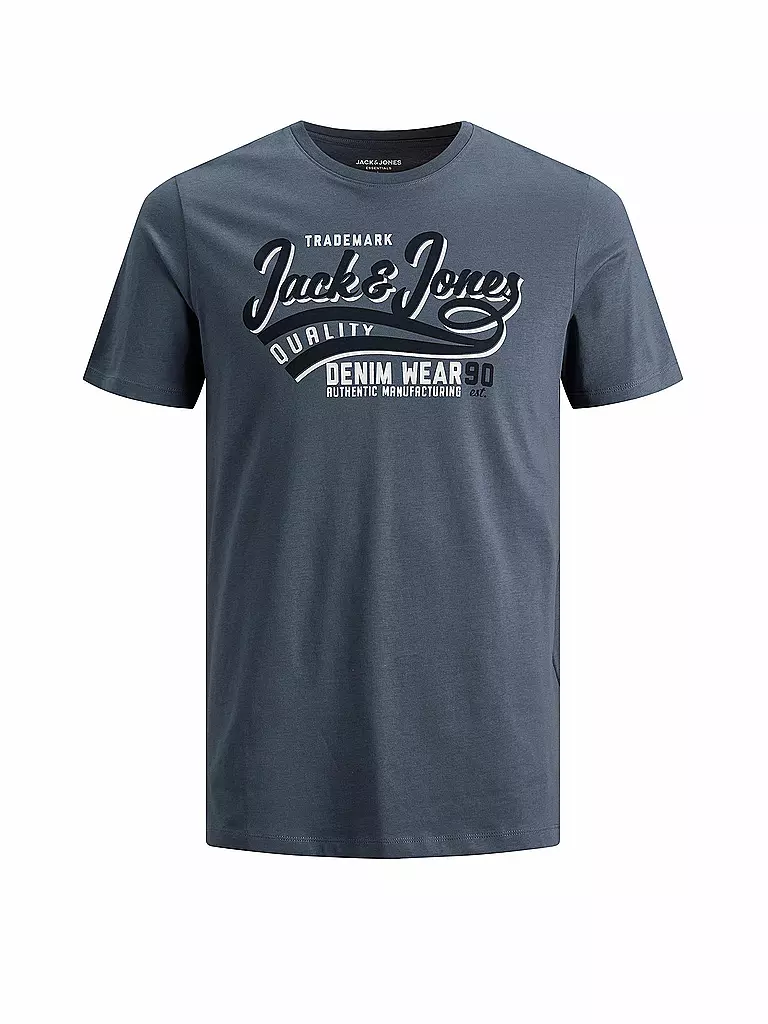 JACK & JONES | T-Shirt Slim Fit JJELOGO  | grau