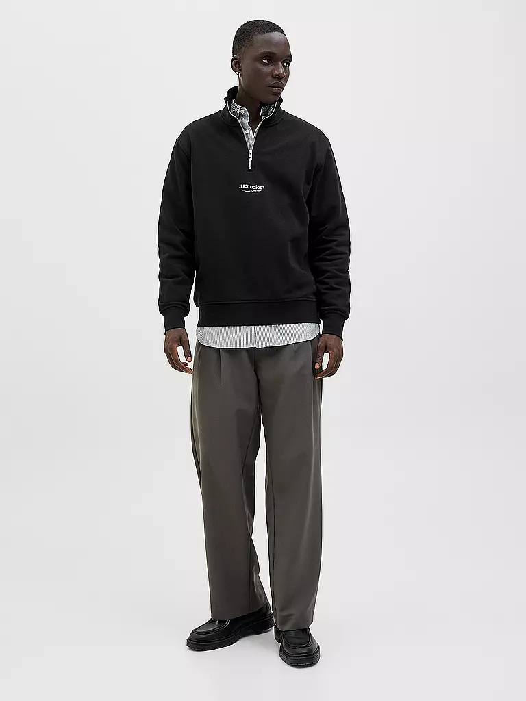 JACK & JONES | Troyer Pullover JJESOHO | schwarz