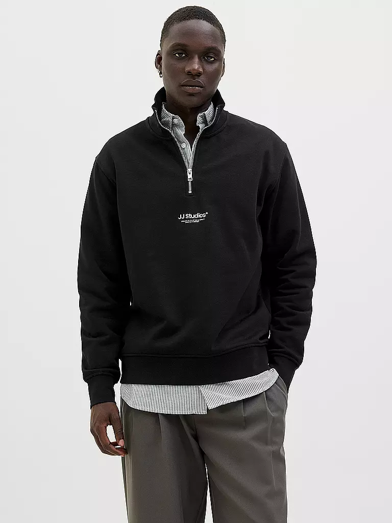 JACK & JONES | Troyer Pullover JJESOHO | schwarz