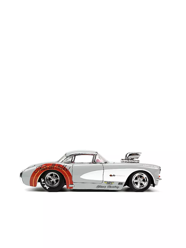 JADA | Bugs Bunny with 1957 Chevrolet Corvette – Looney Tunes - Jada 1/24 | silber