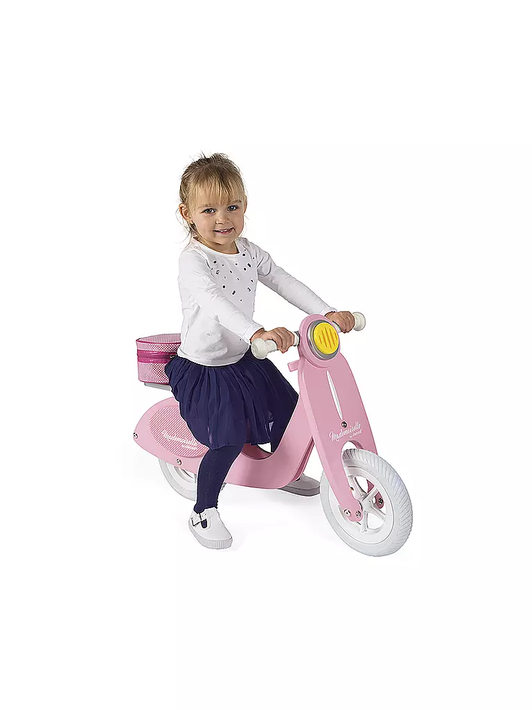 JANOD | Laufrad Holz gross Scooter Mademoiselle | rosa