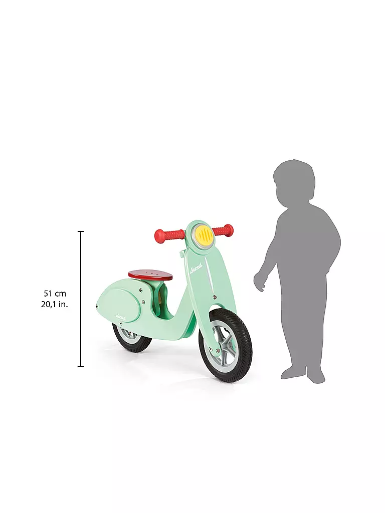 JANOD | Laufrad Holz gross Scooter Mint | mint