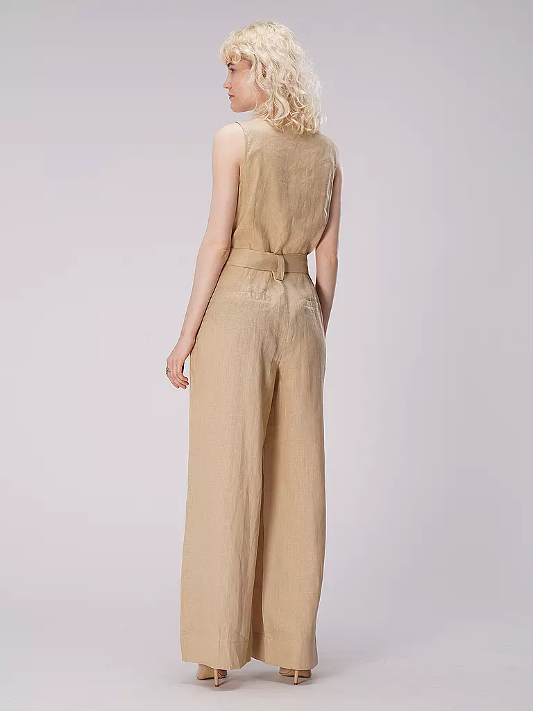 JC SOPHIE | Leinen Jumpsuit TIMMY | beige