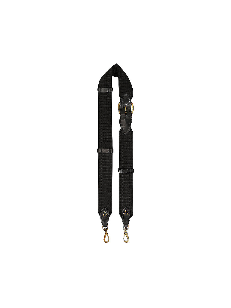 JEROME DREYFUSS Schulterriemen BANDOULIERE SANGLE NOIR FINE schwarz