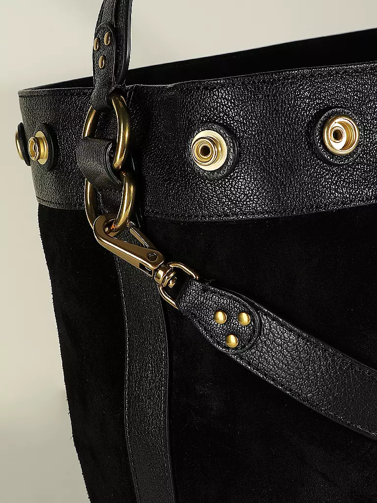 JEROME DREYFUSS | Ledertasche - Bucket Bag BEN Medium | schwarz