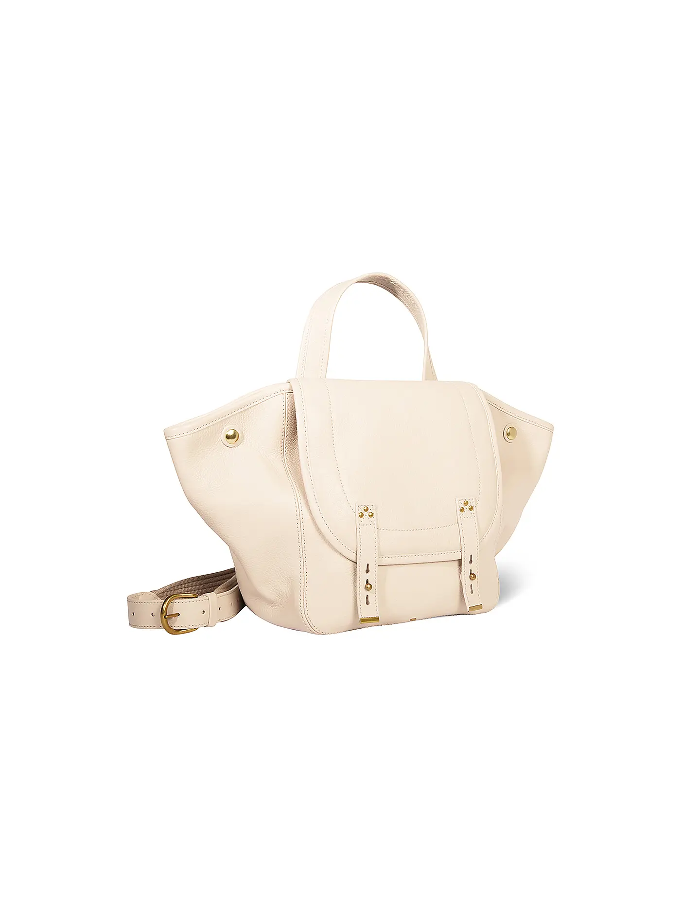 JEROME DREYFUSS | Ledertasche - Henkeltasche STAN PANIER Medium | creme