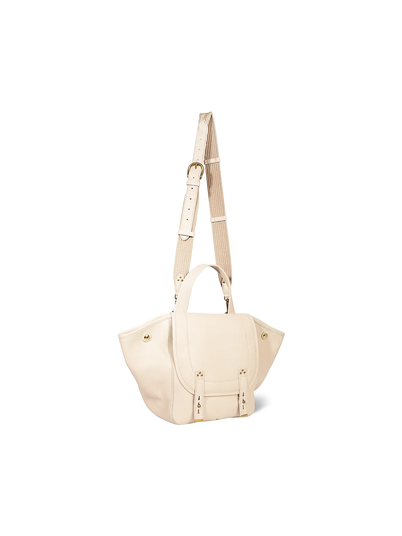 JEROME DREYFUSS | Ledertasche - Henkeltasche STAN PANIER Medium | creme