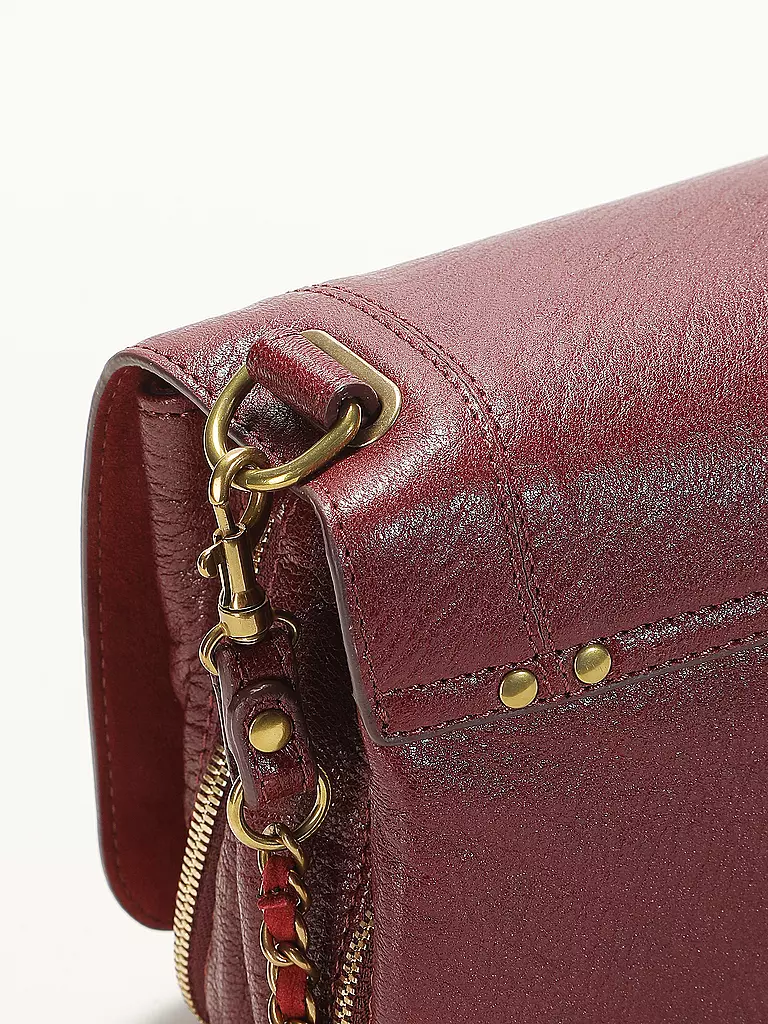 JEROME DREYFUSS | Ledertasche - Mini Bag BOBI | dunkelrot