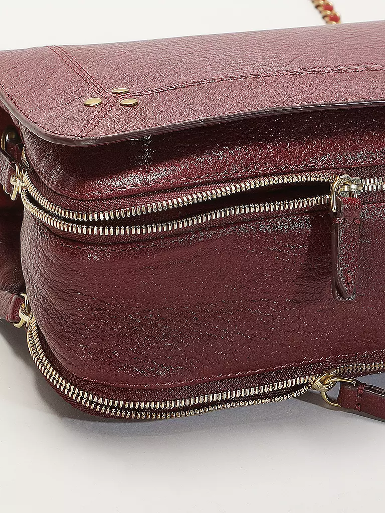 JEROME DREYFUSS | Ledertasche - Mini Bag BOBI | dunkelrot
