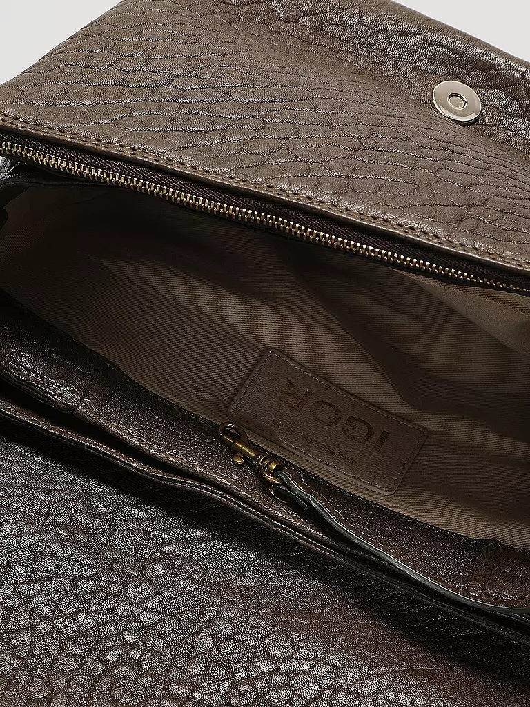 JEROME DREYFUSS | Ledertasche - Umhängetasche IGOR | olive
