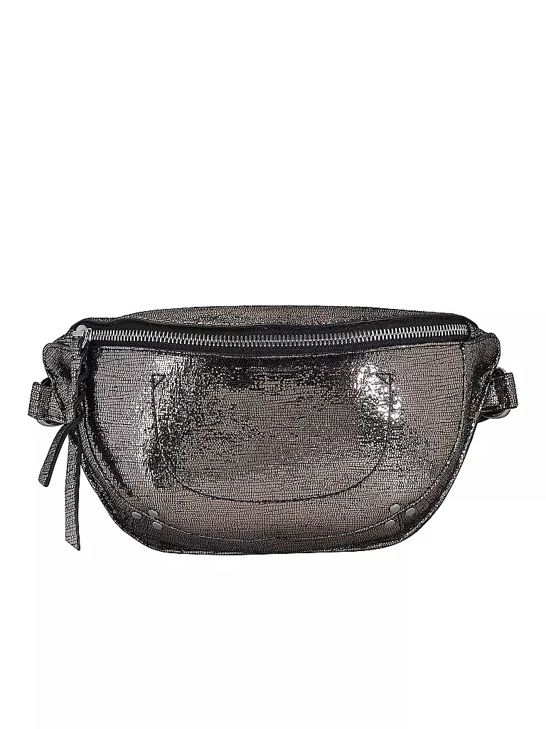 JEROME DREYFUSS | Ledertasche - Umhängetasche LINO BANANE  | silber