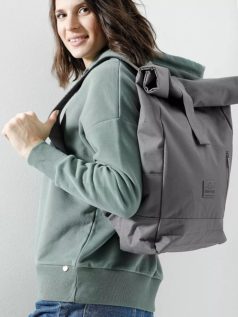 JOHNNY URBAN | Rolltop Rucksack " Robin "  | grau