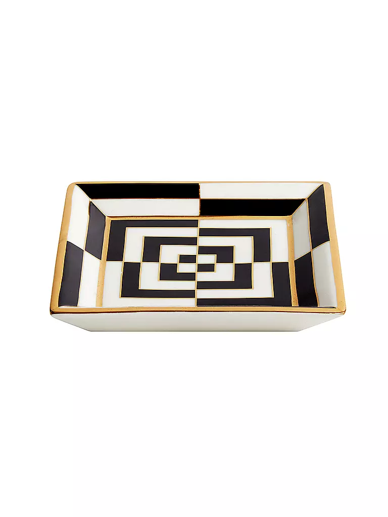 JONATHAN ADLER | Schale OP ART 11,5cm Black / White | schwarz