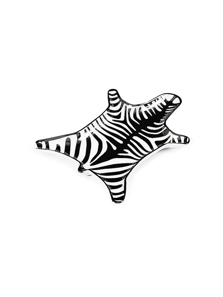 JONATHAN ADLER | Schale ZEBRA 15x11cm Black / White | schwarz