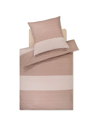 JOOP | Satin Bettwäsche SPLIT 70x90cm / 140x200cm Nude