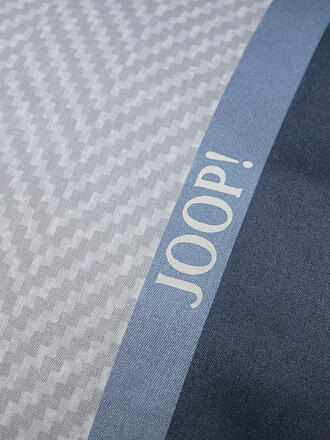JOOP | Satin Bettwäsche HERRINGBONE STRIPES 70x90cm/140x200cm Ocean