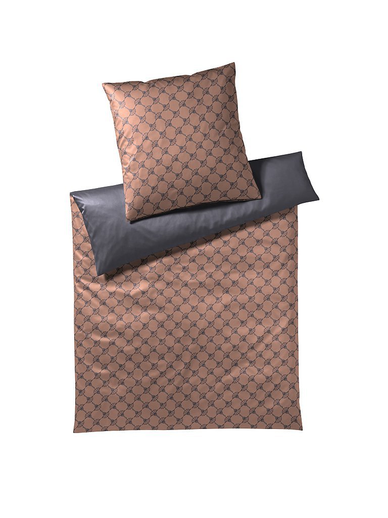 Satin-Bettwäsche Double 70x90cm/140x200cm (Kupfer/Grau) kupfer baby