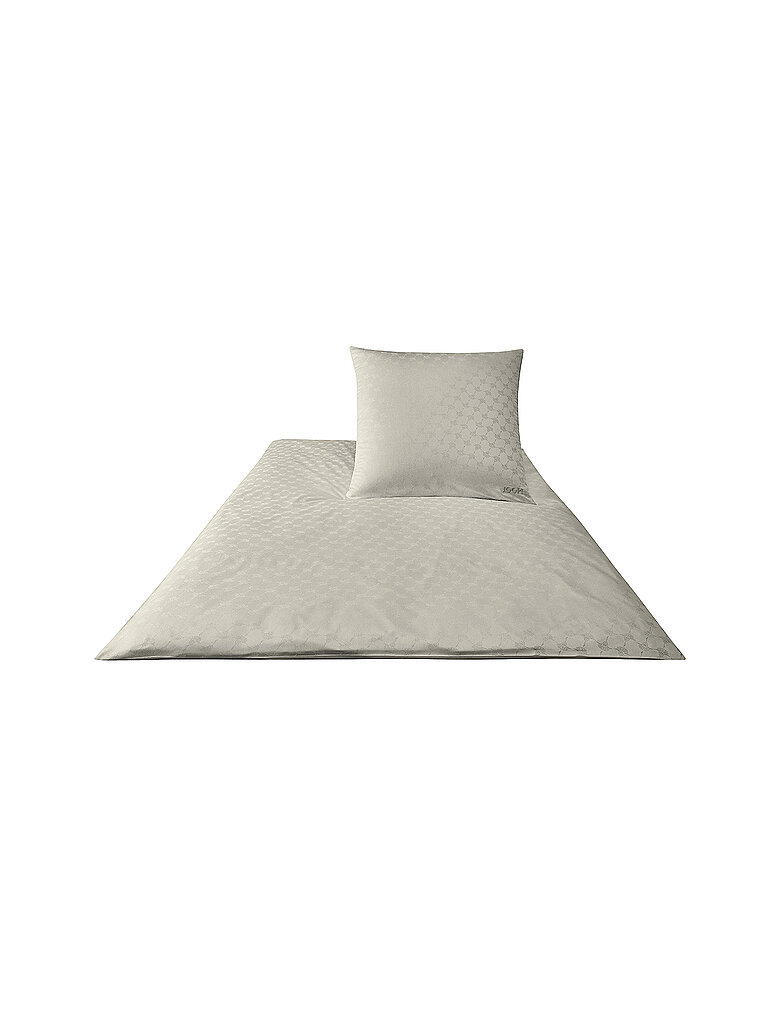JOOP Linge de lit en satin Cornflower 70x90cm / 140x220cm Sable beige