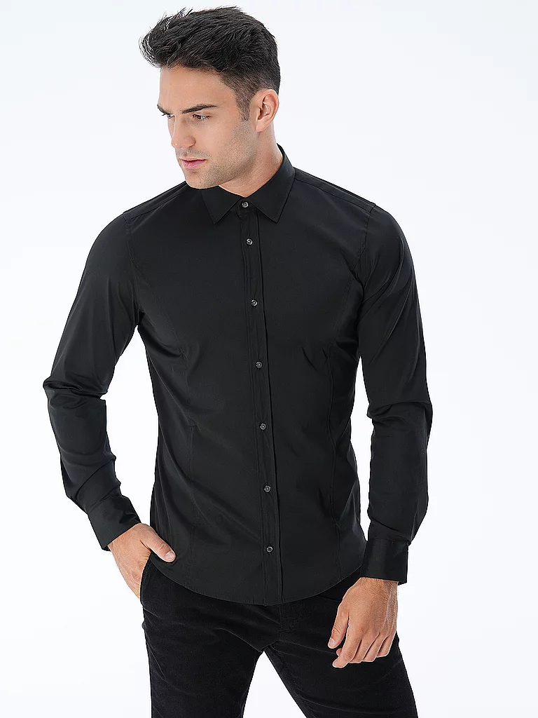 JOOP! Hemd Slim Fit VICTOR schwarz   45 herren 2