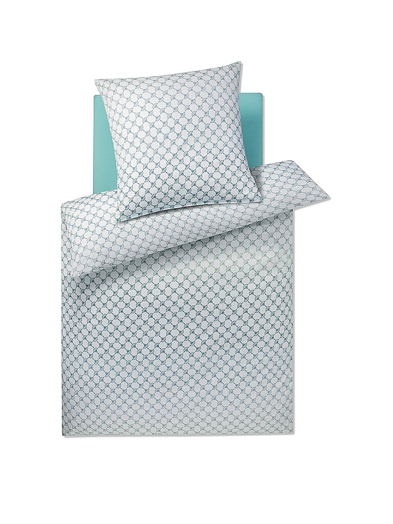 Satin Bettwäsche 2x 70x90cm/200x200cm CORNFLOWER GLEAM Aqua mint baby