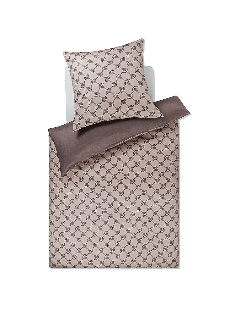 JOOP Satin Bettwäsche 70x90cm/140x220cm CORNFLOWER DOUBLE Grau grau