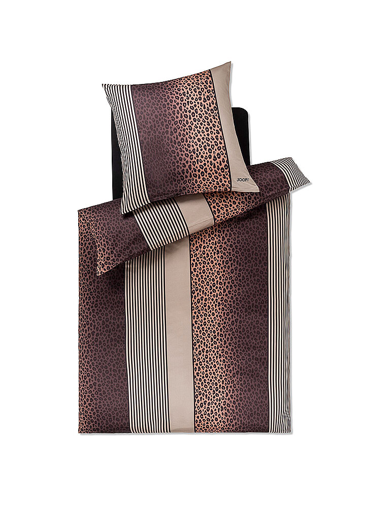 JOOP Satin Bettwäsche LEO 70x90cm / 140x200cm Stone grau