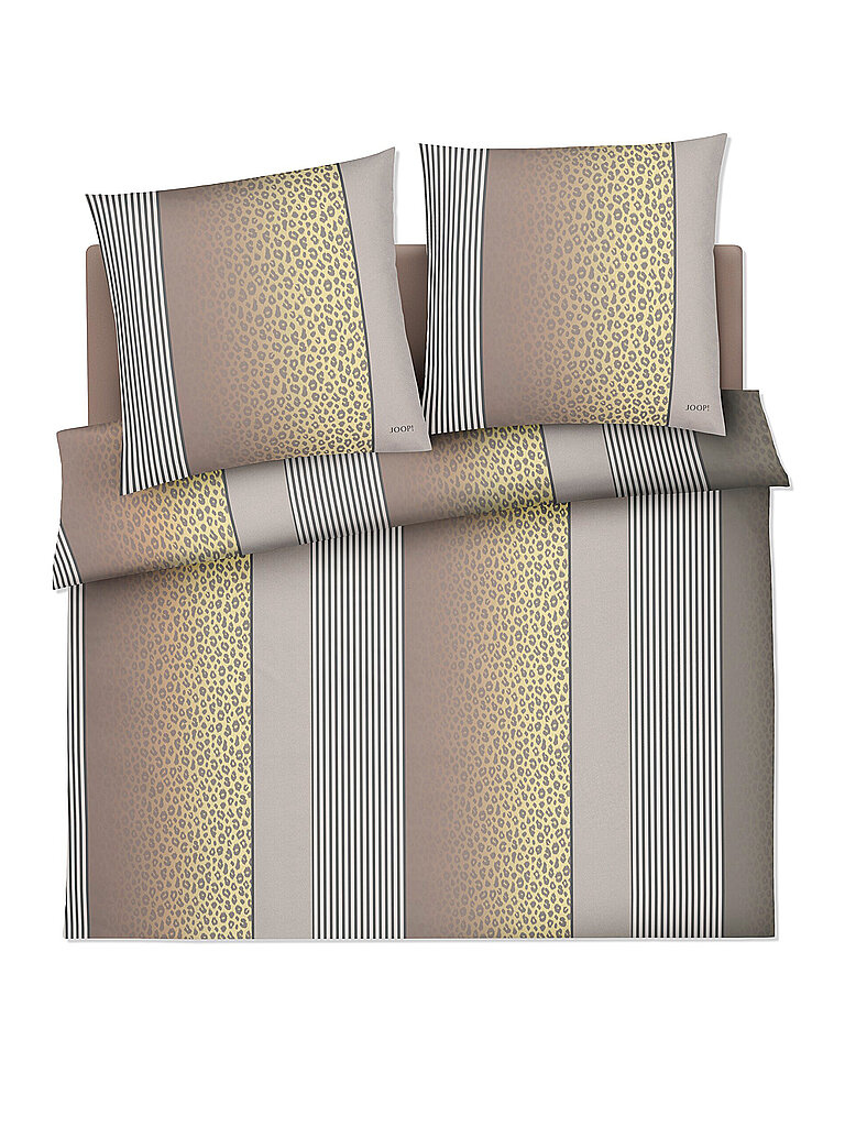 Satin Bettwäsche LEO 2x 70x90cm / 200x200cm Vanilla creme baby