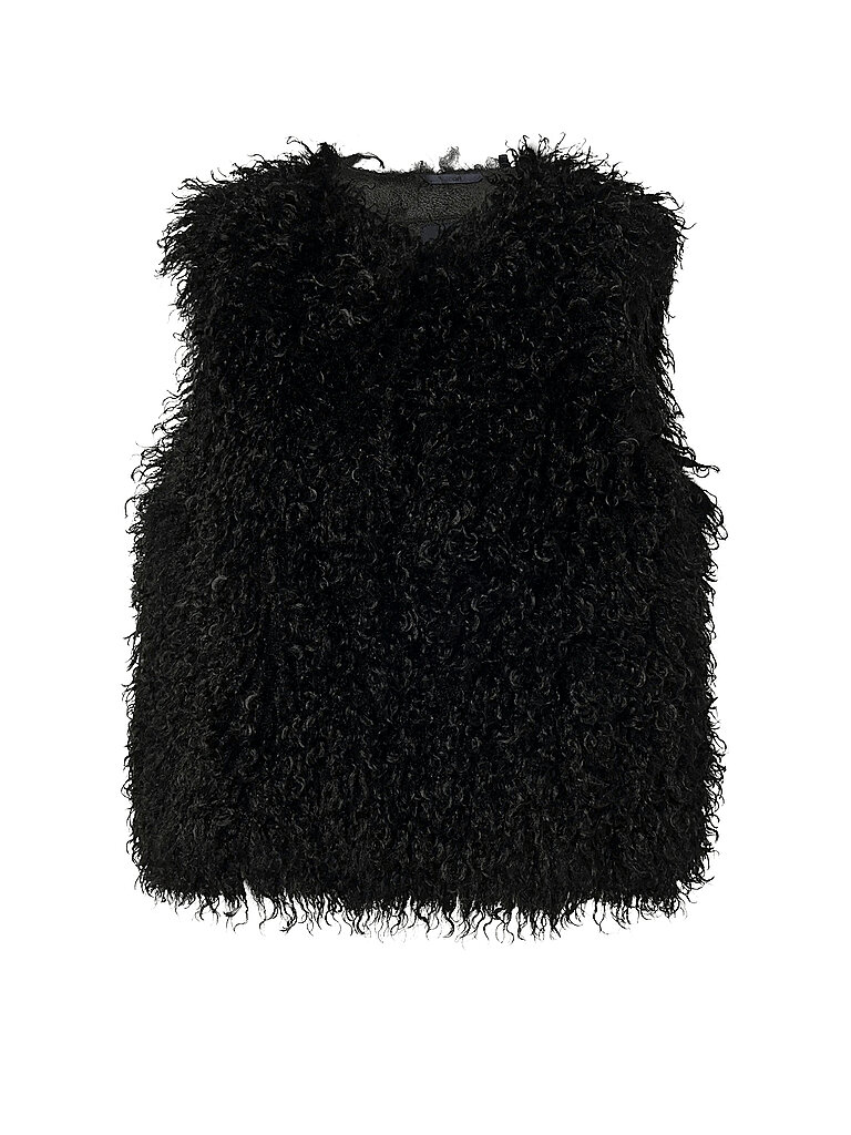 JOOP Gilet in Felloptik VENUS schwarz | 34