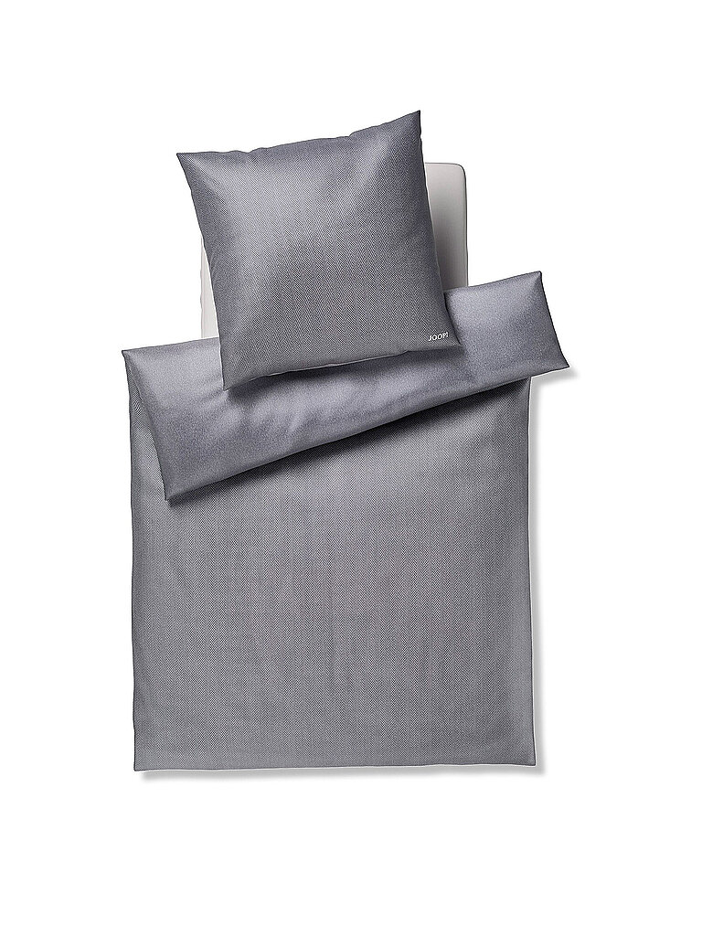 JOOP Satin Bettwäsche HERRINGBONE 70x90cm/140x220cm Stone grau