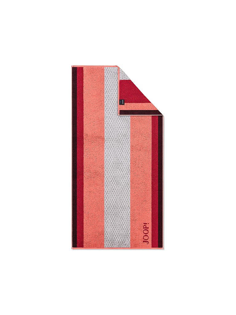 JOOP | Duschtuch "Diamond Stripes" 80x150cm (Coral) | orange