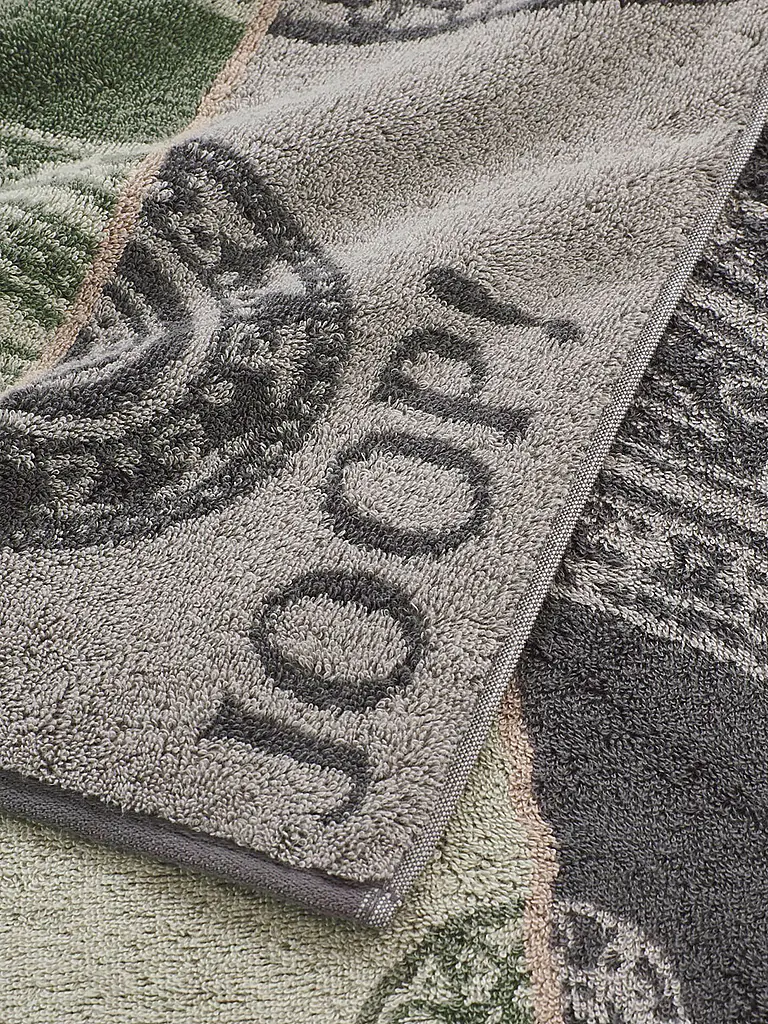 JOOP | Duschtuch 80x150cm CONTOUR PAISLY Oliv | Dunkelgrün
